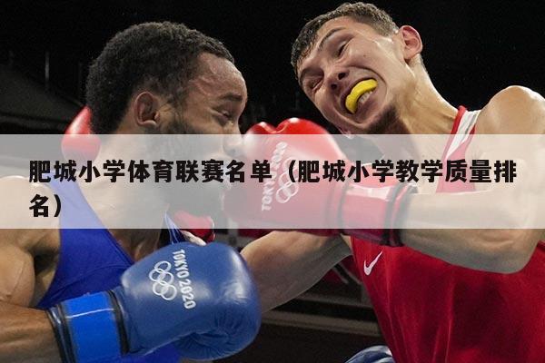 肥城小学体育联赛名单（肥城小学教学质量排名）